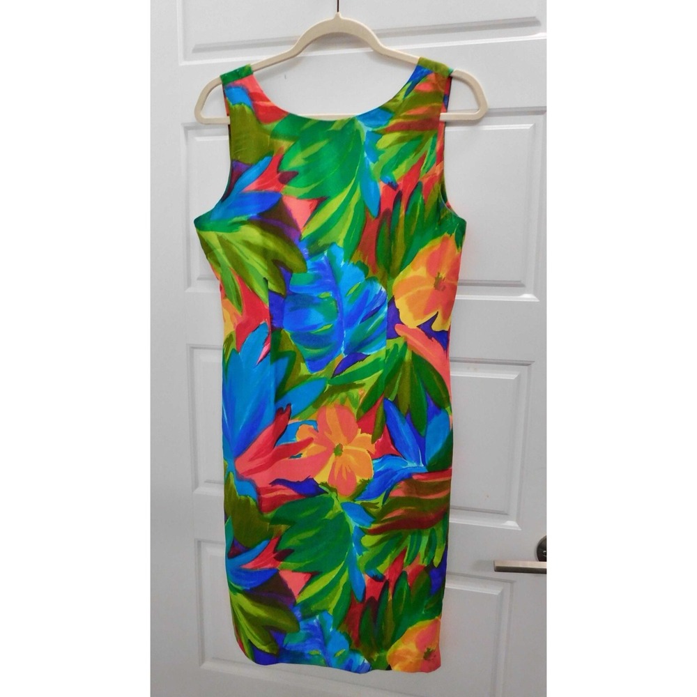 Vintage Cimmaron Floral Sleeveless Mini Dress sz 8‎